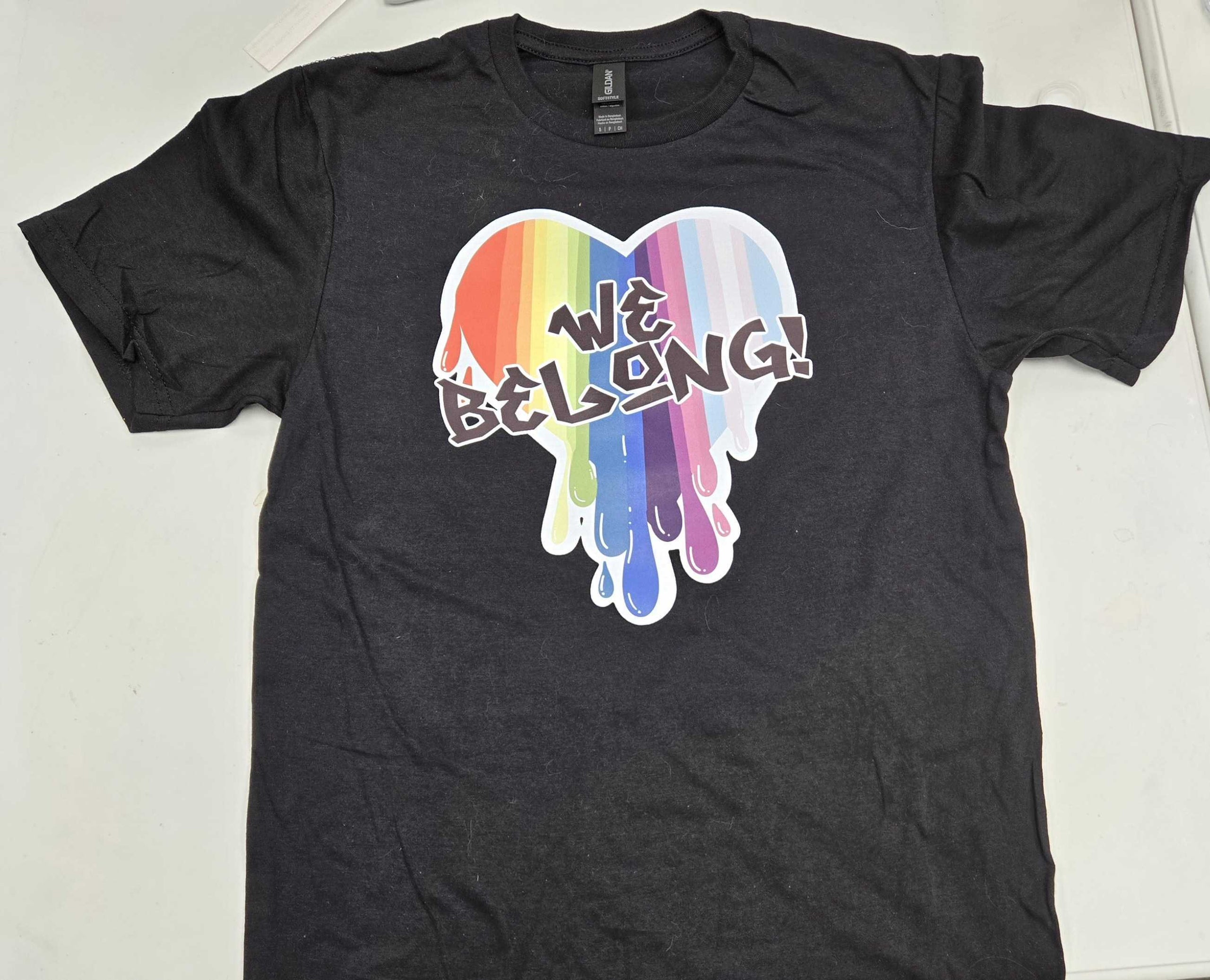 We Belong Tee Shirt Black Queen City Pride
